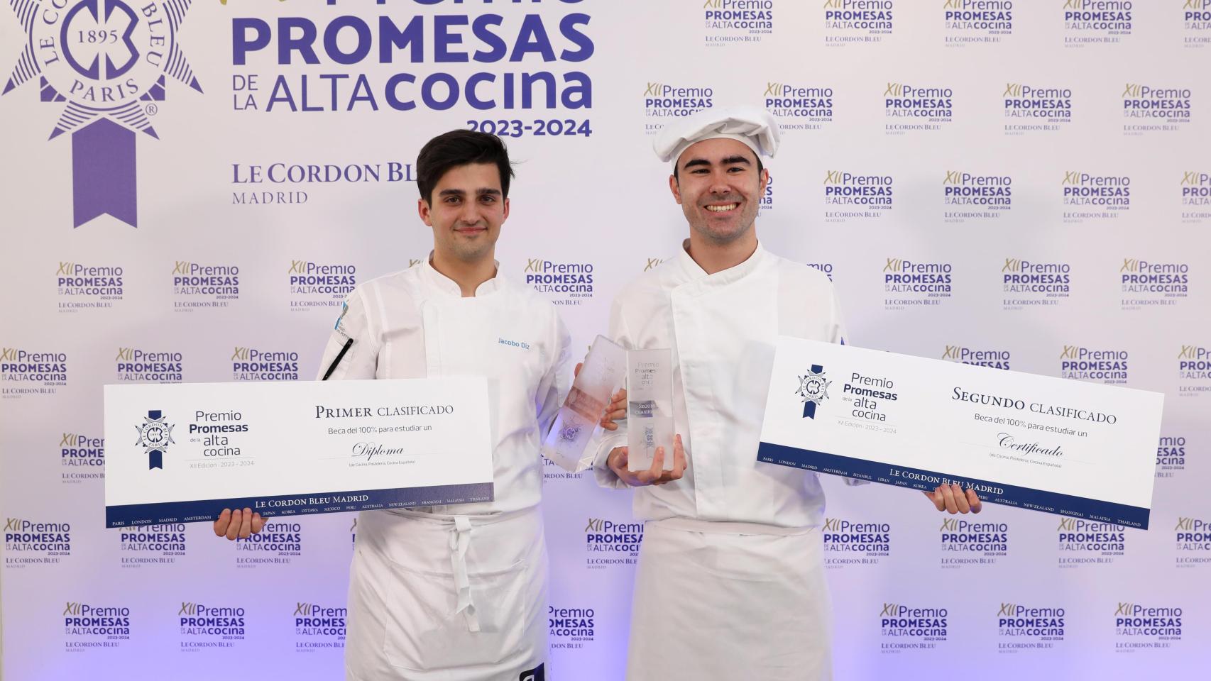 Ganadores del certamen Premio Promesas de Le Cordon Bleu Madrid en la edición de 2023