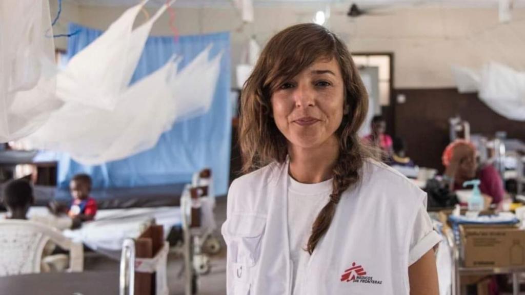 Ruth Conde en una de las misiones humanitarias de MSF.