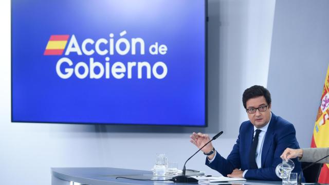 El ministro de Transformación Digital, Óscar López, este martes en rueda de prensa.