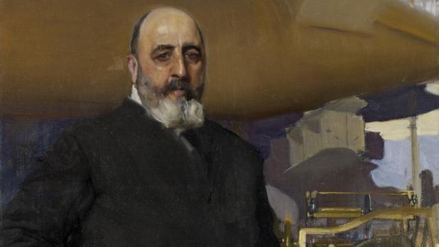 Leonardo Torres Quevedo retratado por Sorolla en 1917.