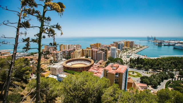 Vista de la zona de La Malagueta, en Málaga.