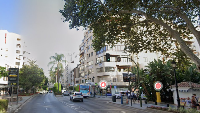 Avenida donde ocurrieron los hechos.