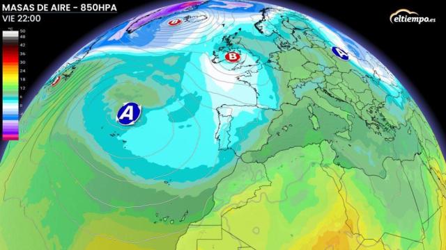 Una masa de aire frío «invadirá» España a partir del viernes, con más frío el fin de semana.