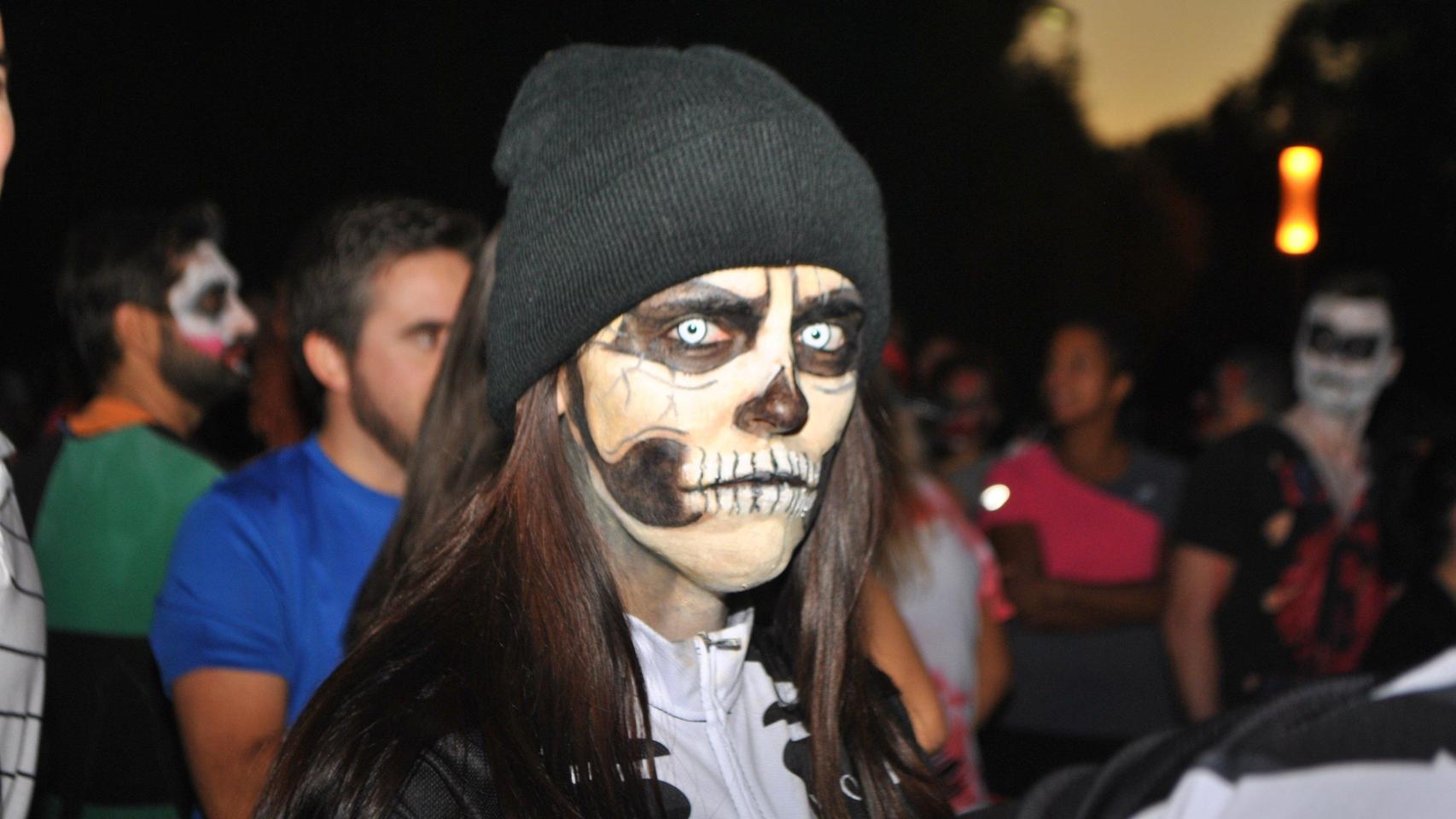 Imagen de uno de los corredores de la 'Halloween Run'