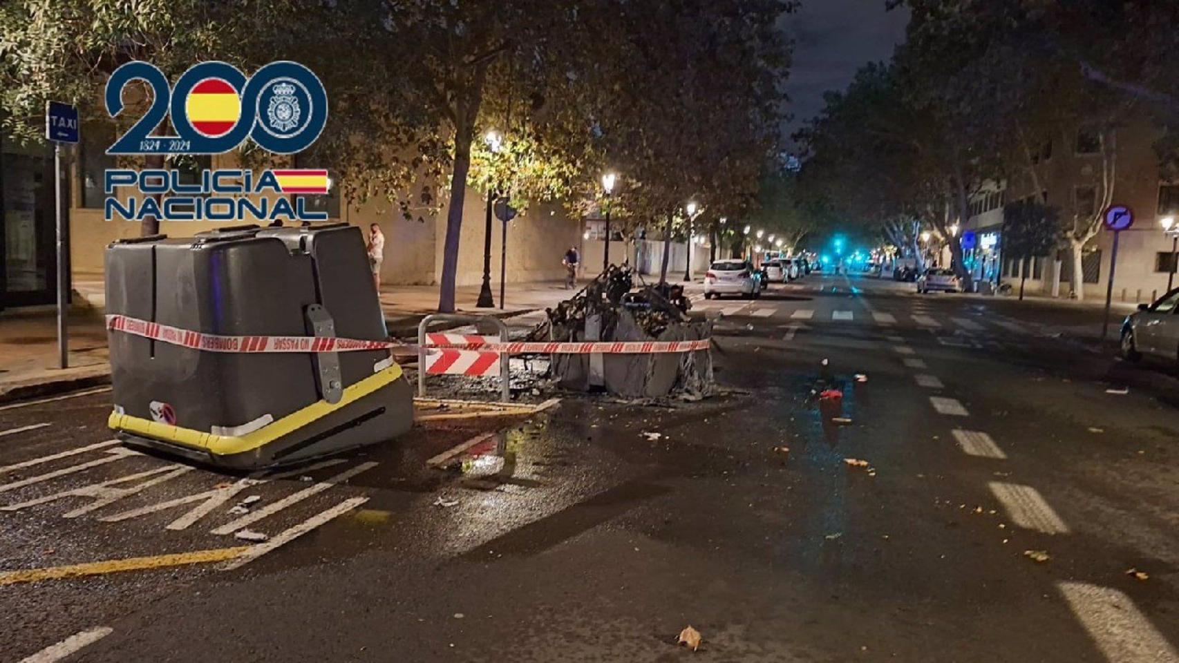 Un detenido y siete identificados tras los altercados ocurridos en el estadio de Mestalla. Policía Nacional