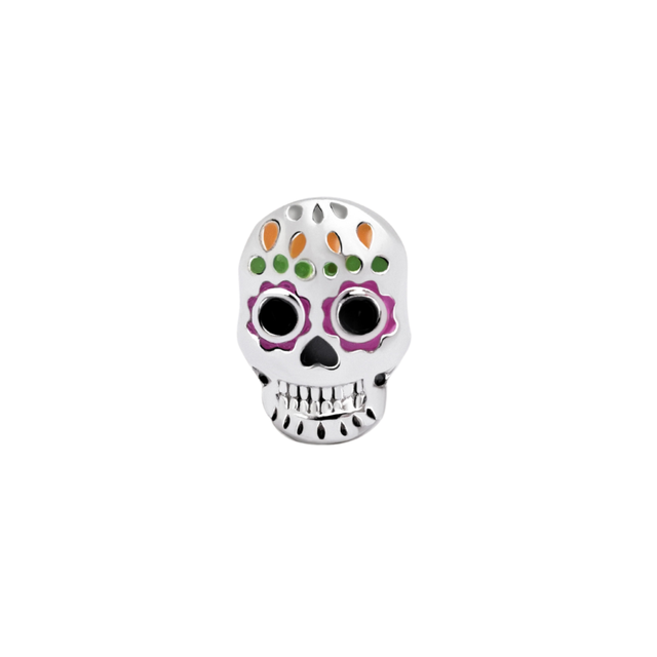 Pendiente de calavera de la colección de Halloween de Singularu.