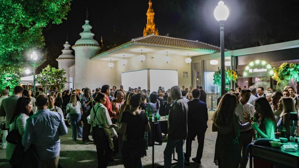 Un momento previo a la cena.