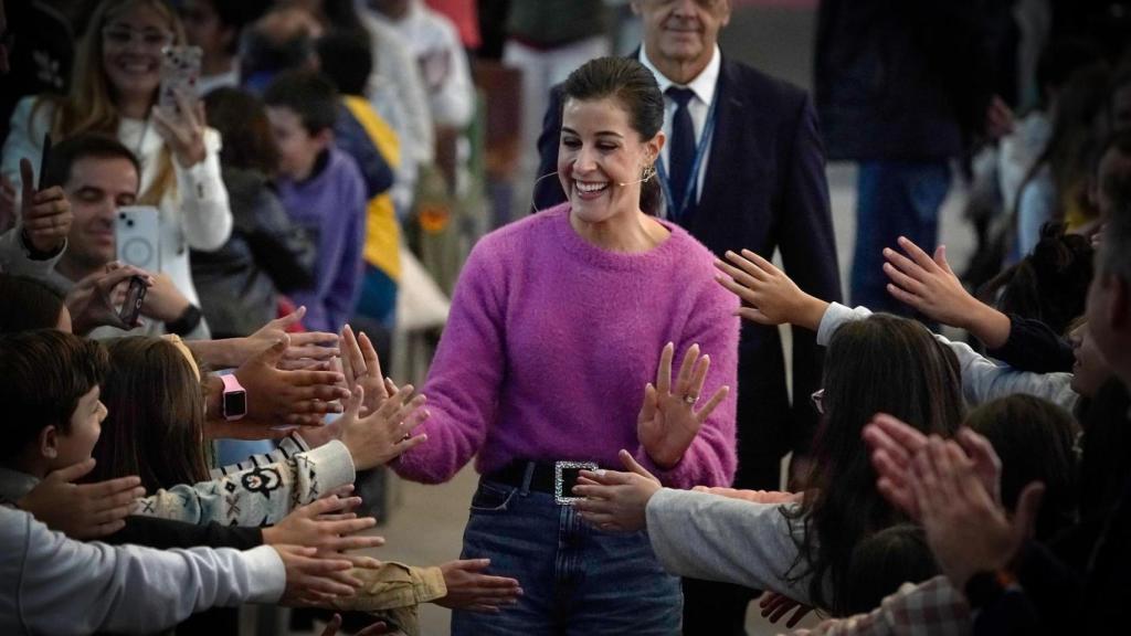 Carolina Marín en un encuentro de la agenda de los Premios Princesa de Asturias.