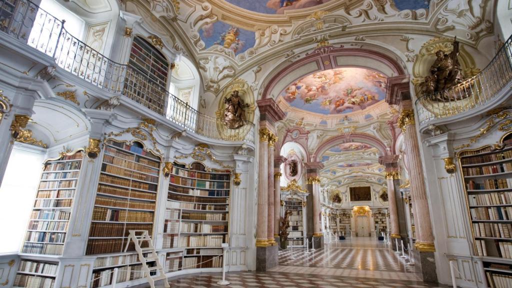 Biblioteca de la Abadía de Admont, Austria. Foto: Wikipedia.