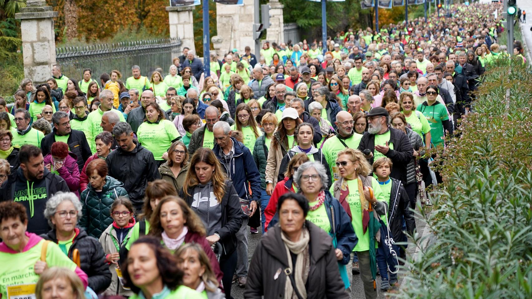 Marcha Valladolid Contra el Cáncer organizada por la AECC del pasado año