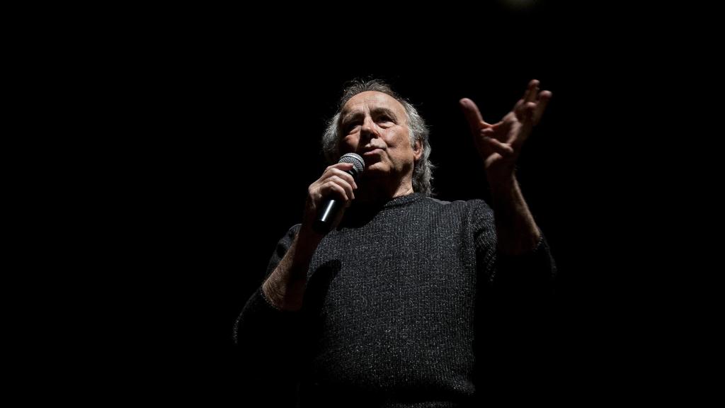 Joan Manuel Serrat en un concierto en Madrid en 2018.