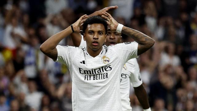 Rodrygo, durante el partido contra el Borussia Dortmund