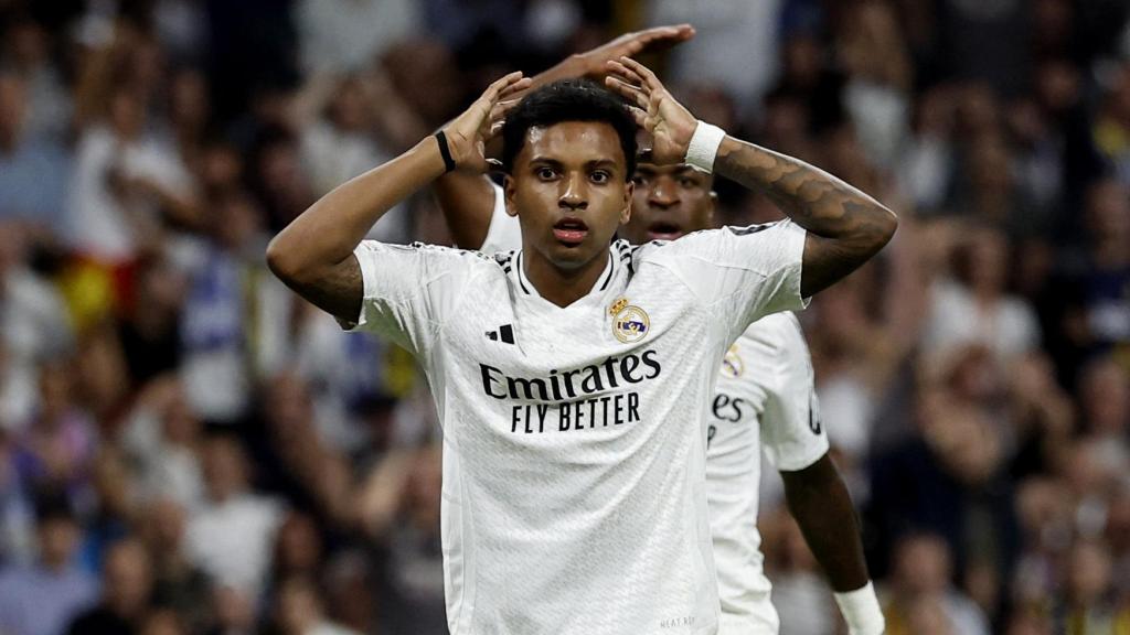 Rodrygo, durante el partido contra el Borussia Dortmund