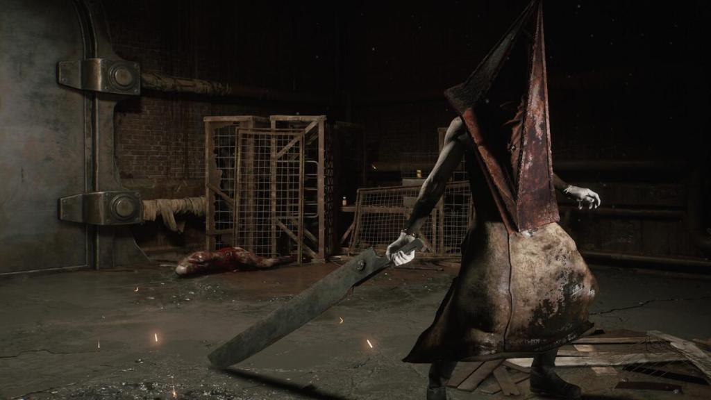 El emblemático 'Pyramid head' también volverá a acechar a James Sunderland por las calles de Silent Hill.