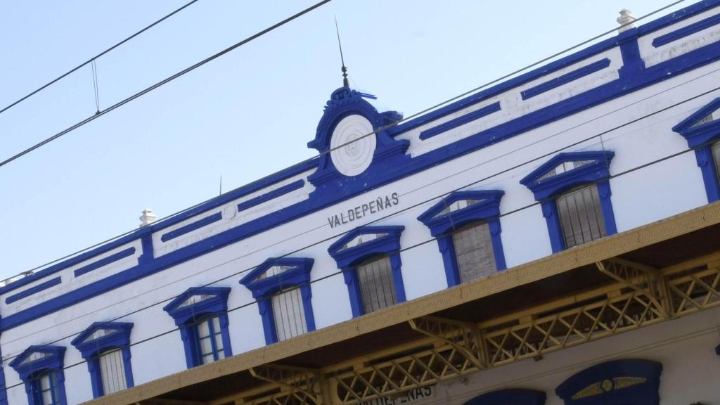 La estación de tren de Valdepeñas.