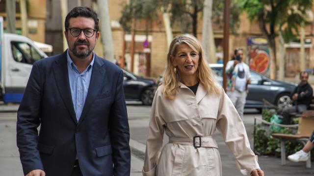 La vicepresidenta segunda del Gobierno y ministra de Trabajo, Yolanda Díaz, y el Secretario de Estado de Trabajo, Joaquín Pérez.