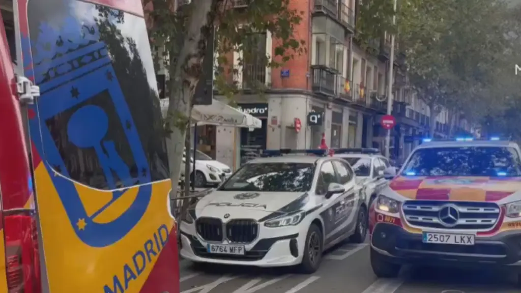 Emegercias y Policía en el lugar de los hechos.