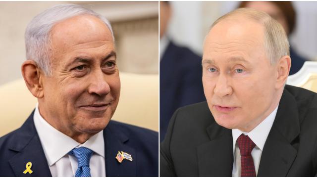 Vladímir Putin y Benjamín Netanyahu.