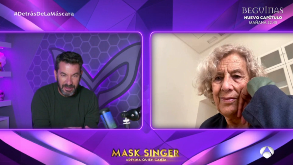 Arturo Valls entrevista a Manuela Carmena tras 'Mask Singer'