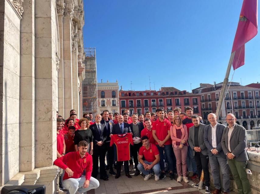 Llegada de la Selección Española Masculina de Rugby a Valladolid