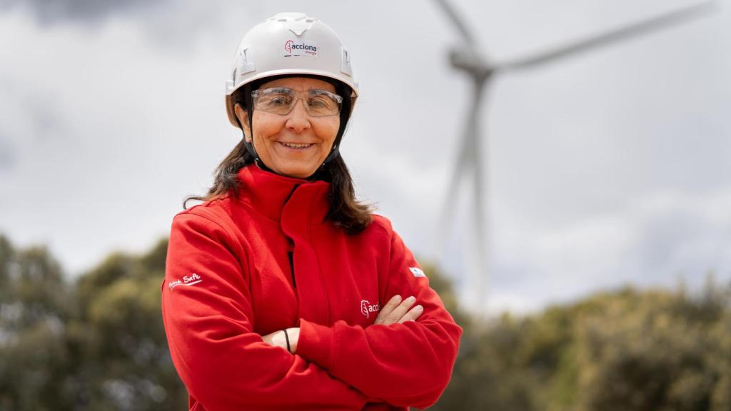 Marta López, gerente de mantenimiento de parque eólicos y fotovoltaicos en Madrid.