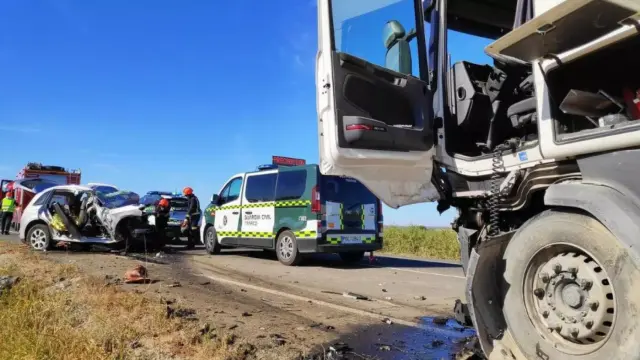 Foto de archivo del accidente mortal en Chalamera en 2020.