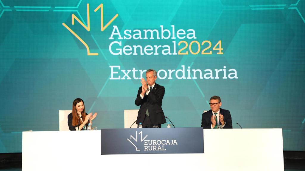 Javier López, presidente de Eurocaja Rural, tras su reelección durante la Asamblea General Extraordinaria