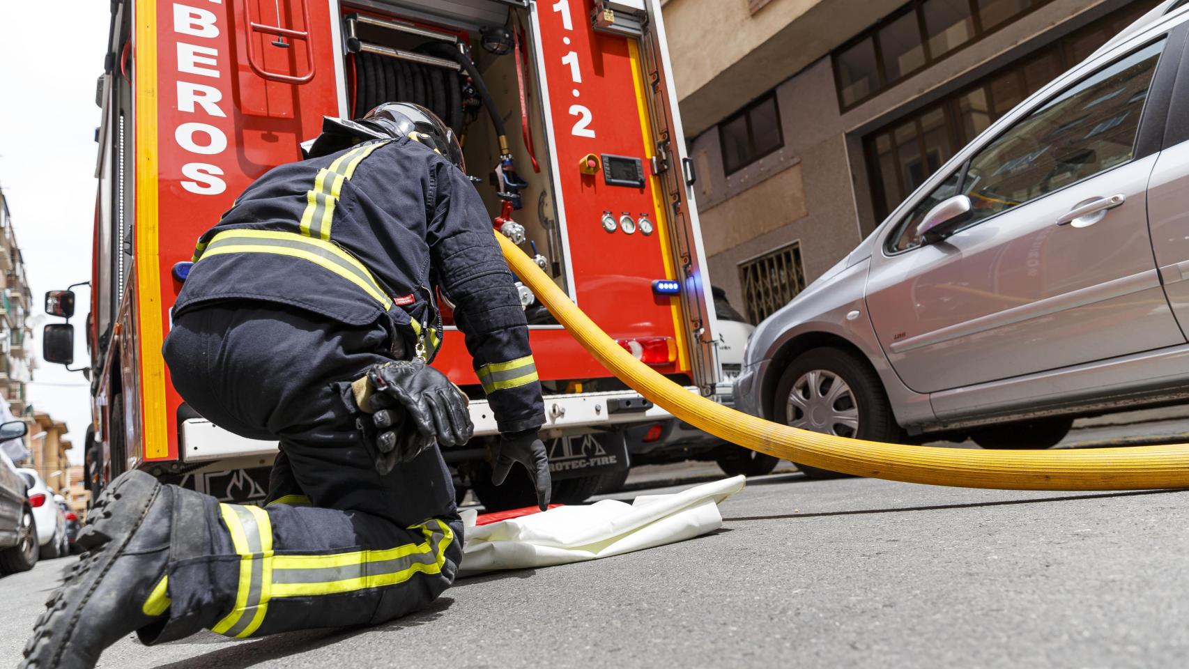 Imagen de un vehículo de los Bomberos de Segovia