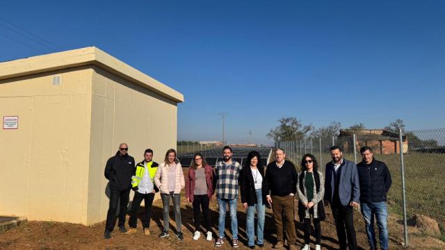 El presidente de la Diputación visita el nuevo deposito de agua de Pajares de la Lampreana