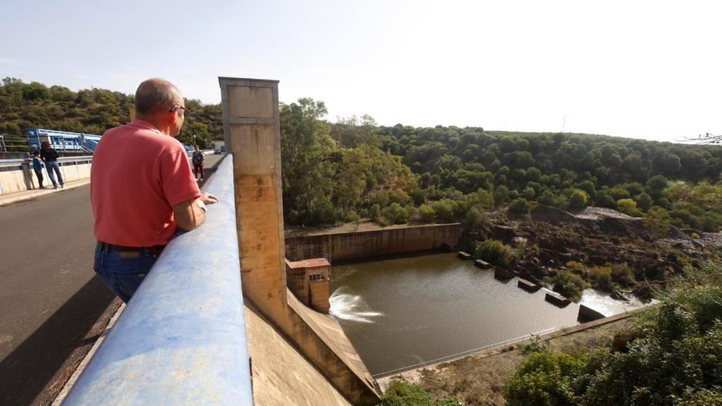 Presa de derivación del embalse de Bembézar, situado en la provincia de Córdoba.