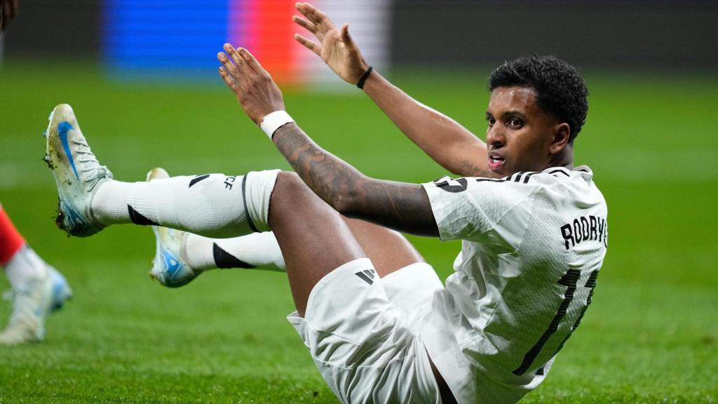 Rodrygo, en un partido con el Real Madrid