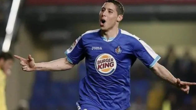 Abdel Barrada, durante un partido con el Getafe.