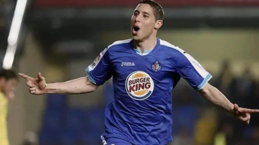 Abdel Barrada, durante un partido con el Getafe.