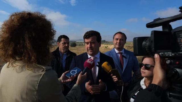 Ricardo Chamorro, el pasado martes en el aeropuerto de Ciudad Real.