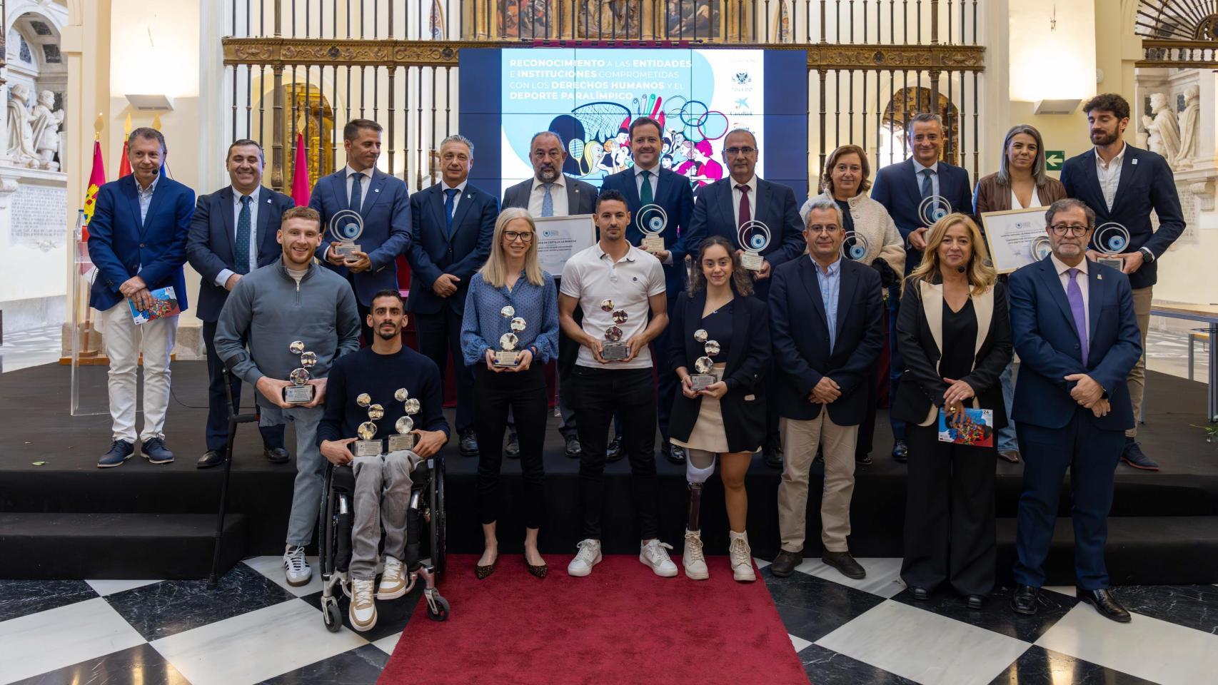 Diputación, Ayuntamiento, UCLM o CaixaBank, entre los premiados en la fiesta del deporte paralímpico en Toledo