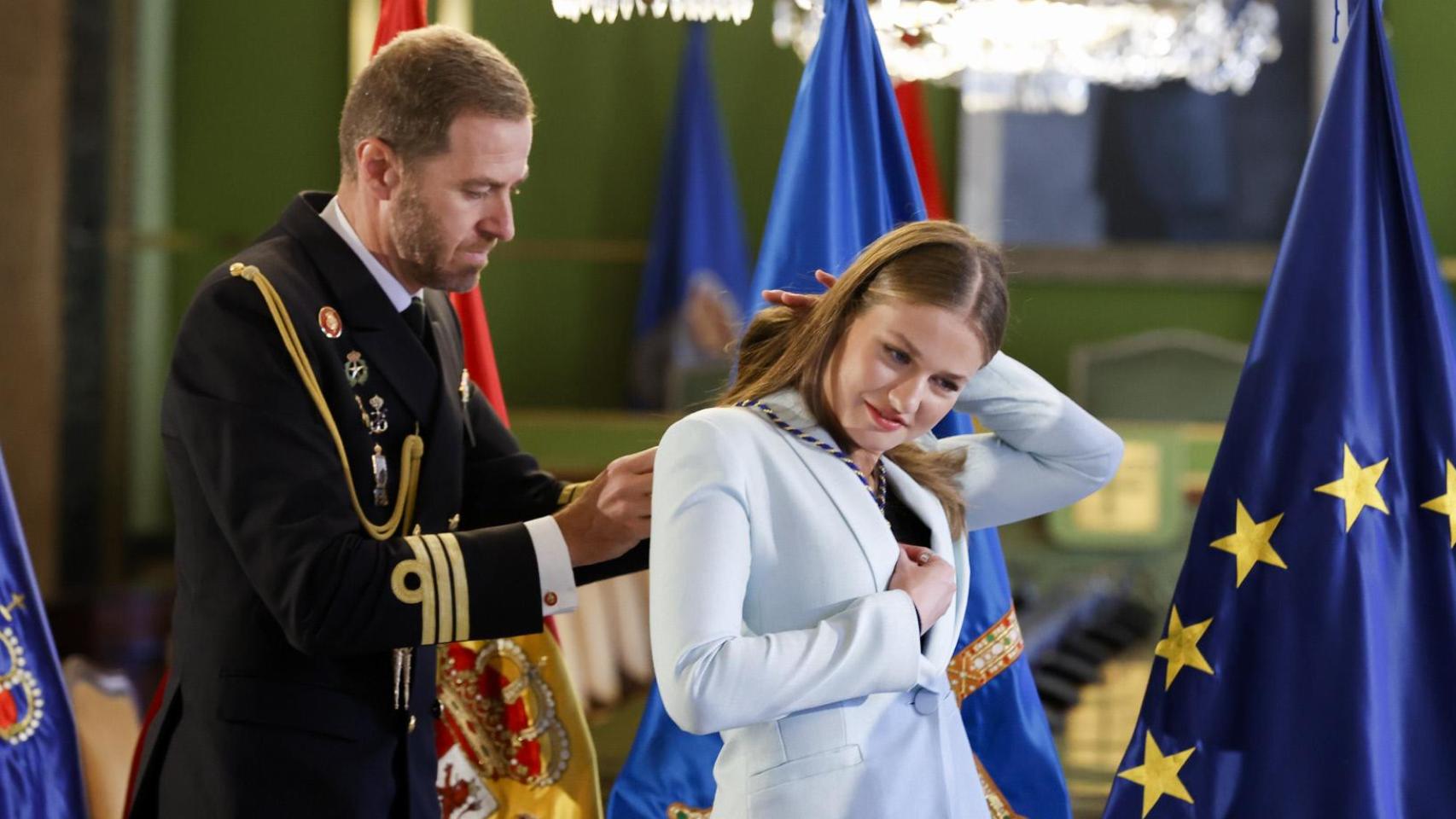 La Princesa, en el Ayuntamiento de Oviedo.