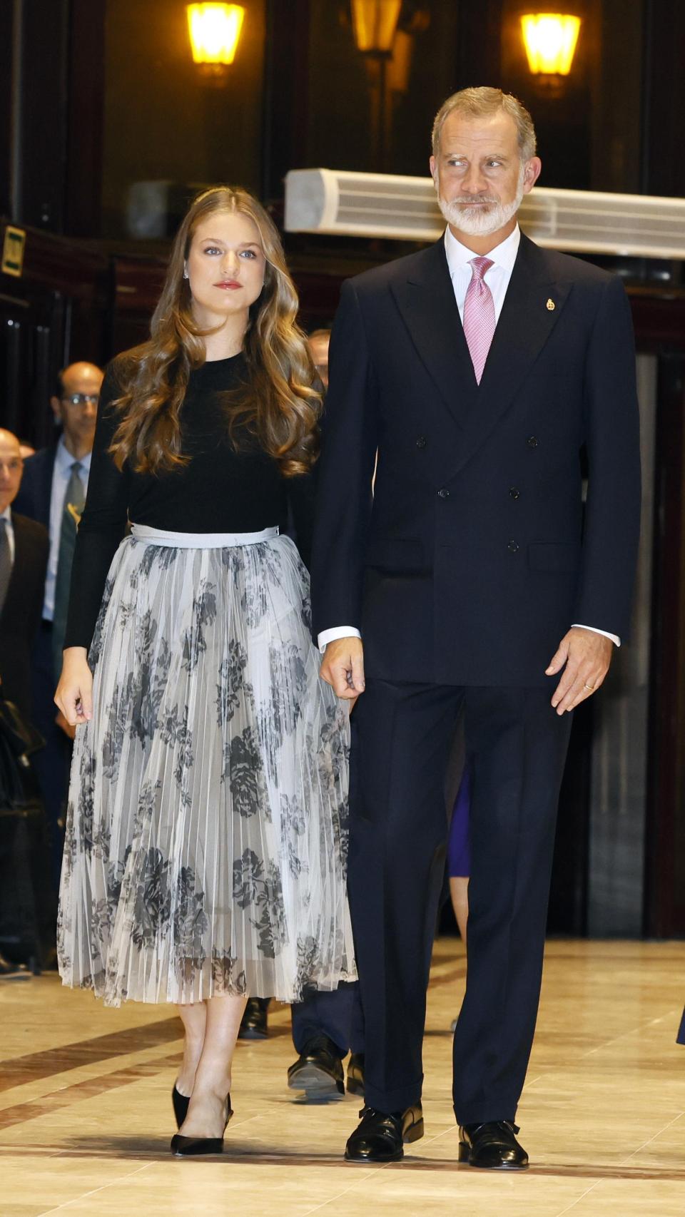 La Princesa, junto a Felipe VI.