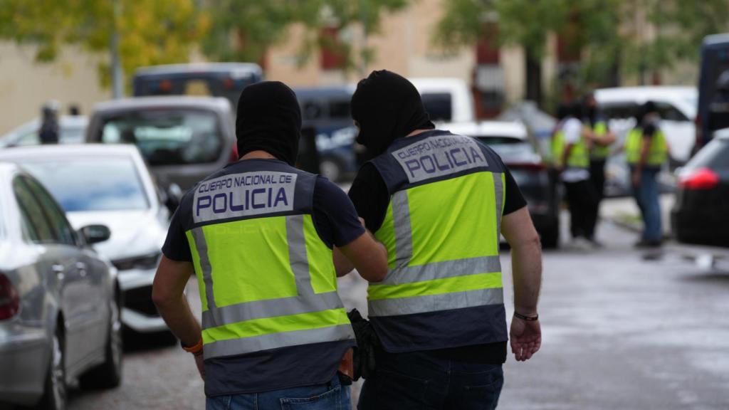 Agentes de la Policía Judicial en el transcurso de la Operación Vulcano.