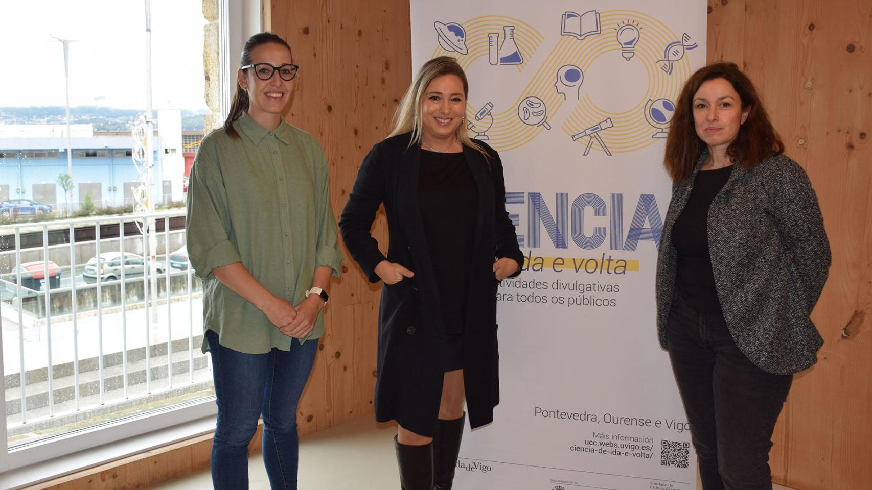 Ana Costa, Mónica Valderrama e Elena Muiños.