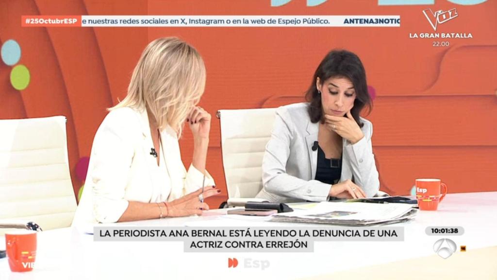 Susanna Griso y Ana Bernal-Triviño en 'Espejo Público'.