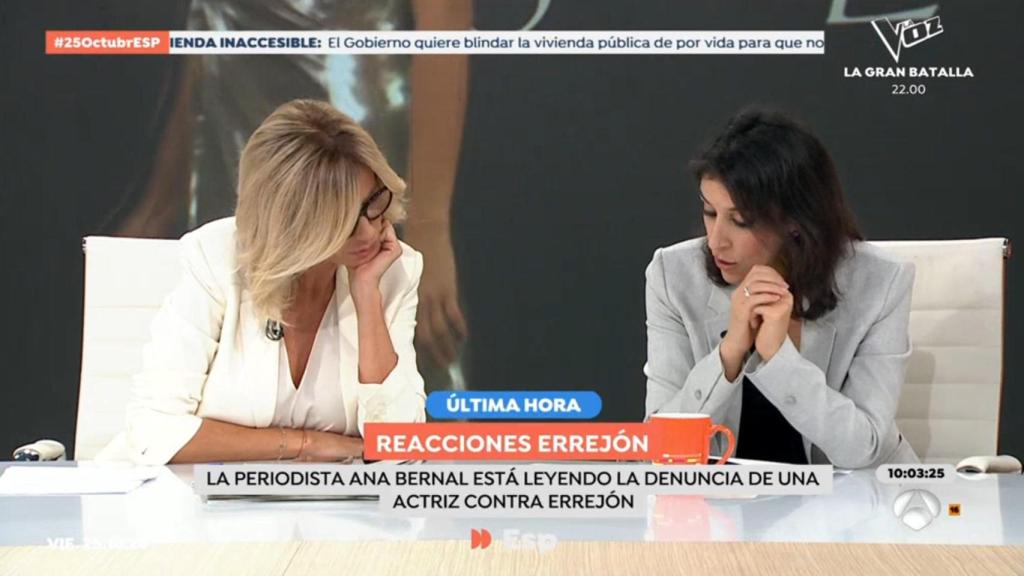 Susanna Griso y Ana Bernal-Triviño en 'Espejo Público'.