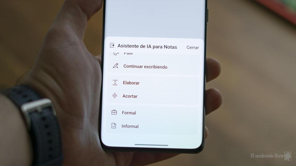 Asistente de IA para notas de OnePlus