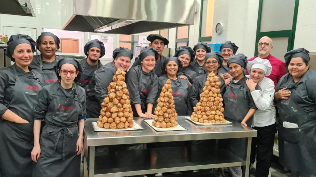 Alumnos de cocina de El Tossalet