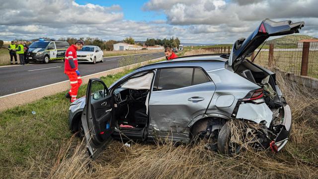 Accidente entre Ciudad Rodrigo y El Bodón