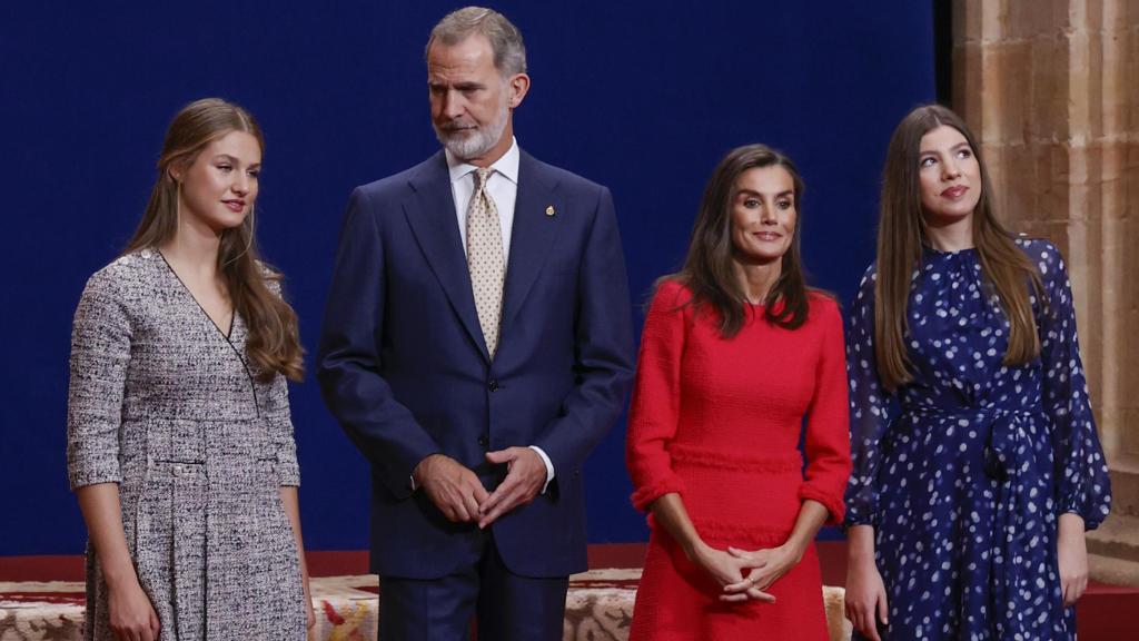 La Familia Real en su encuentro con los premiados de los Princesa de Asturias.