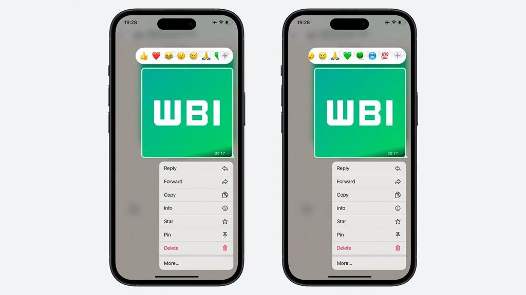 Las reacciones ahora en WhatsApp