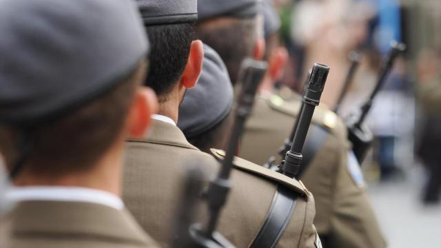 Desfile militar en Valladolid el pasado 7 de marzo./