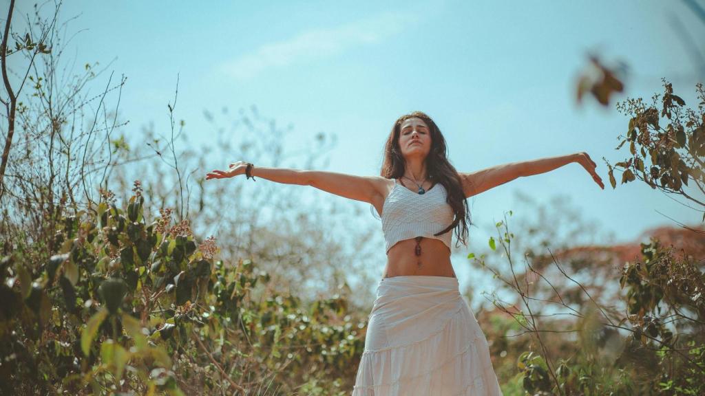 Mujer en el campo