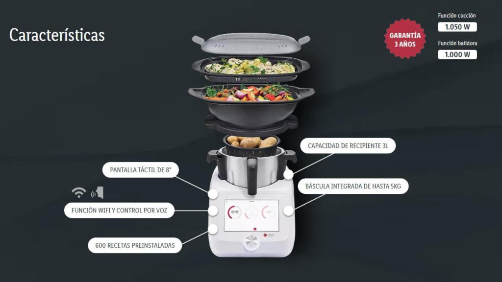 El robot de cocina Monsieur Cuisine Connect de Lidl.