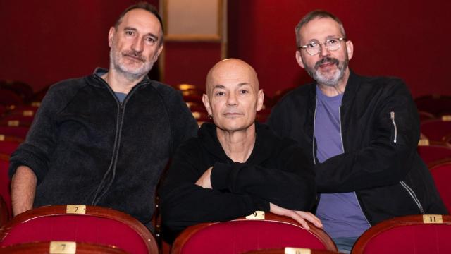 Goyo Yeves, Jesús Cifuentes y Alberto García, tres miembros de los Celtas Cortos.